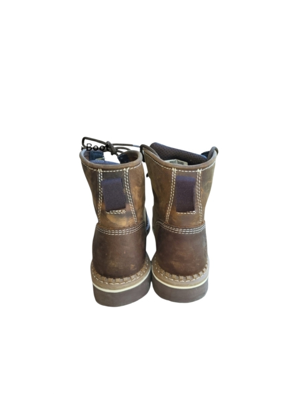 Georgia Boot Amp Brown Leather Work Safety Electric Fire Utility Boot Women 7.5 - Picture 4 of 14
